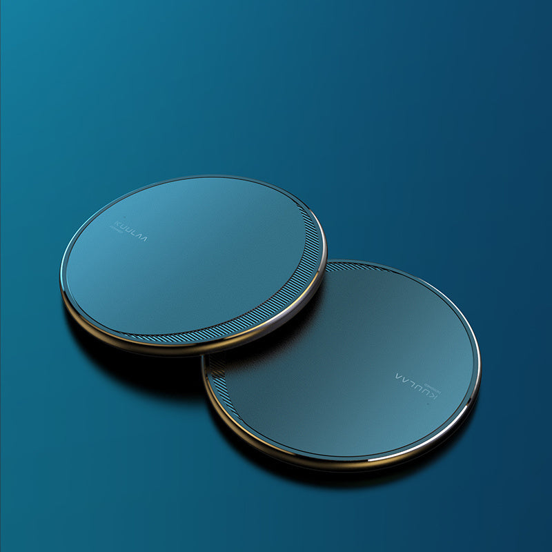 Wireless disc charger for mobile phones